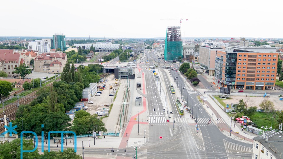 
Rondo Kaponiera prawie gotowe. Najnowsze zdjęcia z lotu ptaka