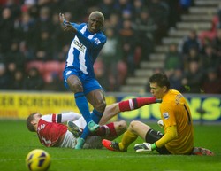 Liga angielska. Czyste konto Szczęsnego. Boruc na ławce. WIDEO