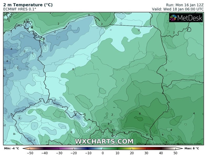 Nad ranem temperatura będzie bardzo zróżnicowana