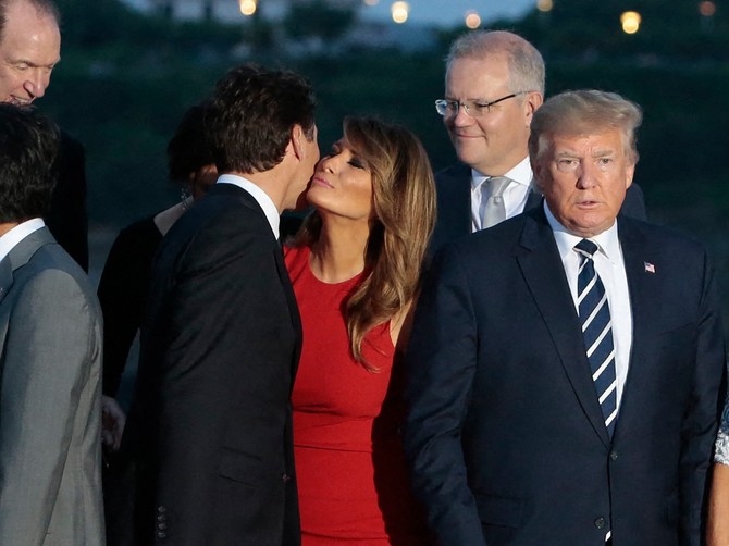 Džastin Trudo, Melanija i Donald Tramp