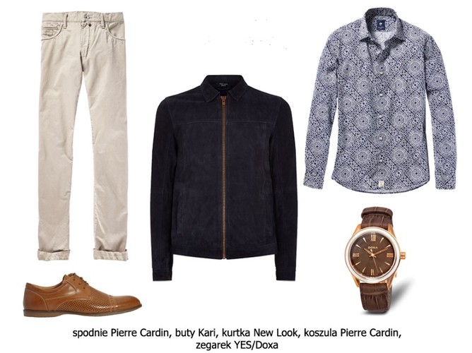 Ubrania pudełkowe dla mężczyzny