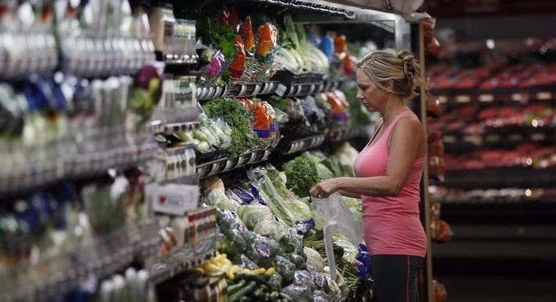 A customer shops at a Walmart Supercenter in Rogers