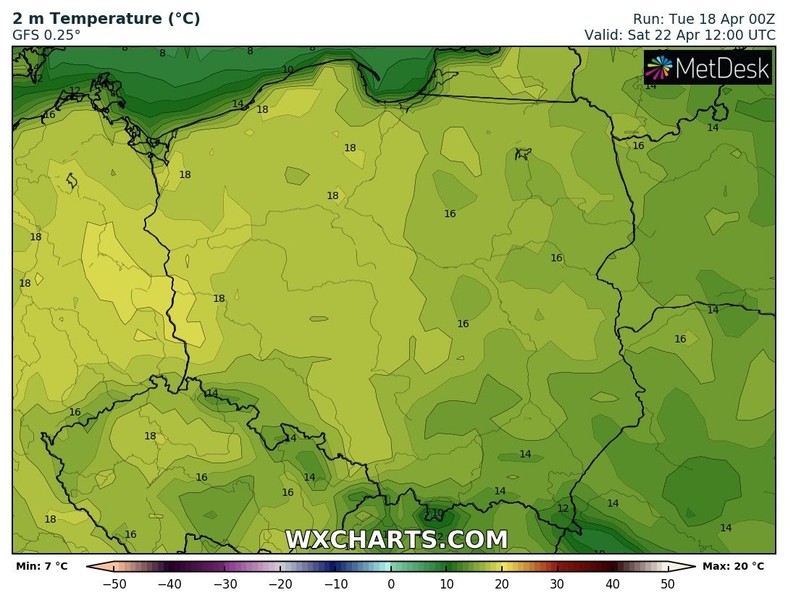 Wiele wskazuje na to, że temperatura miejscami zbliży się do 20 st. C