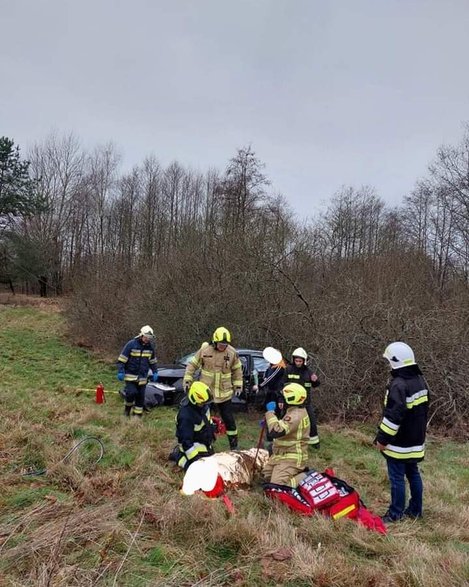 Wypadek w gminie Czaplinek.  W akcji wszystkie służby