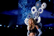 Model Stella Maxwell presents a creation during the 2017 Victoria's Secret Fashion Show in Shanghai