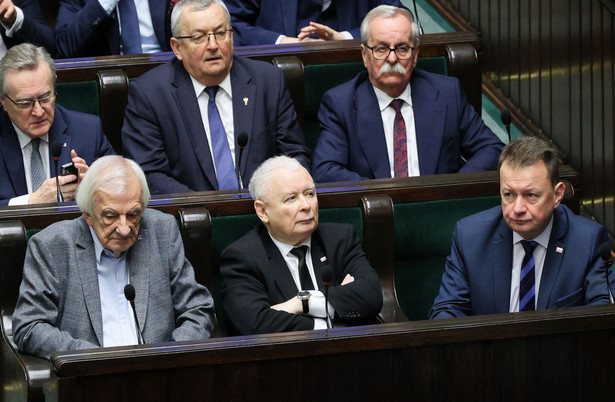 Jarosław Kaczyński, Piotr Gliński, Ryszard Terlecki, Andrzej Adamczyk, Leonard Krasulski, Mariusz Błaszczak