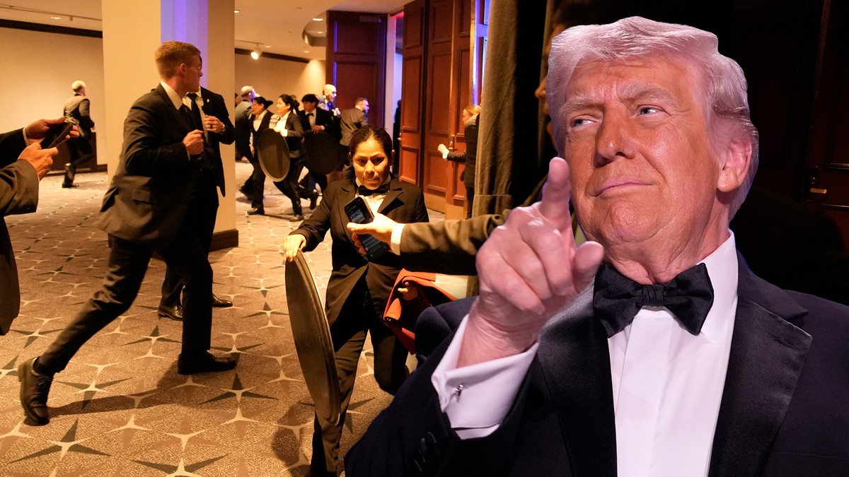 (FOTO, VIDEO) NAORUŽAN SAČMARICOM UPAO NA TRAMPOVU GALA VEČERU I POČEO DA PUCA! Do detalja otkrio ko su METE: Donald pao na pod, Melanija ISTRAUMIRANA, Vens se spasao pre svih