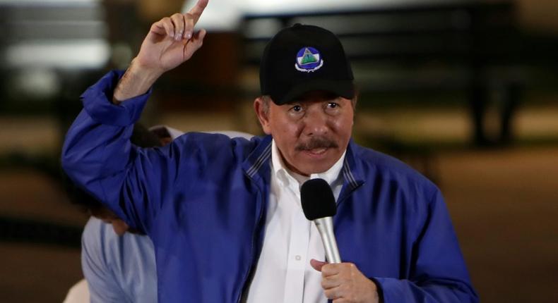 The leftist government of Nicaraguan President Daniel Ortega, pictured in 2018, said its commitment to working towards national understanding was unchanged It said it was not responsible for any deadlock or delay in the talks,