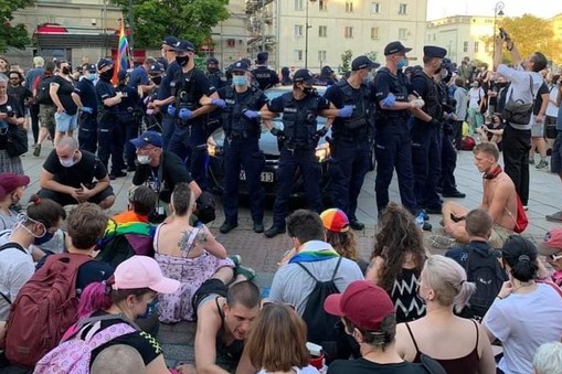 Protest w obronie aktywistki Margot, 7 sierpnia 2020 roku