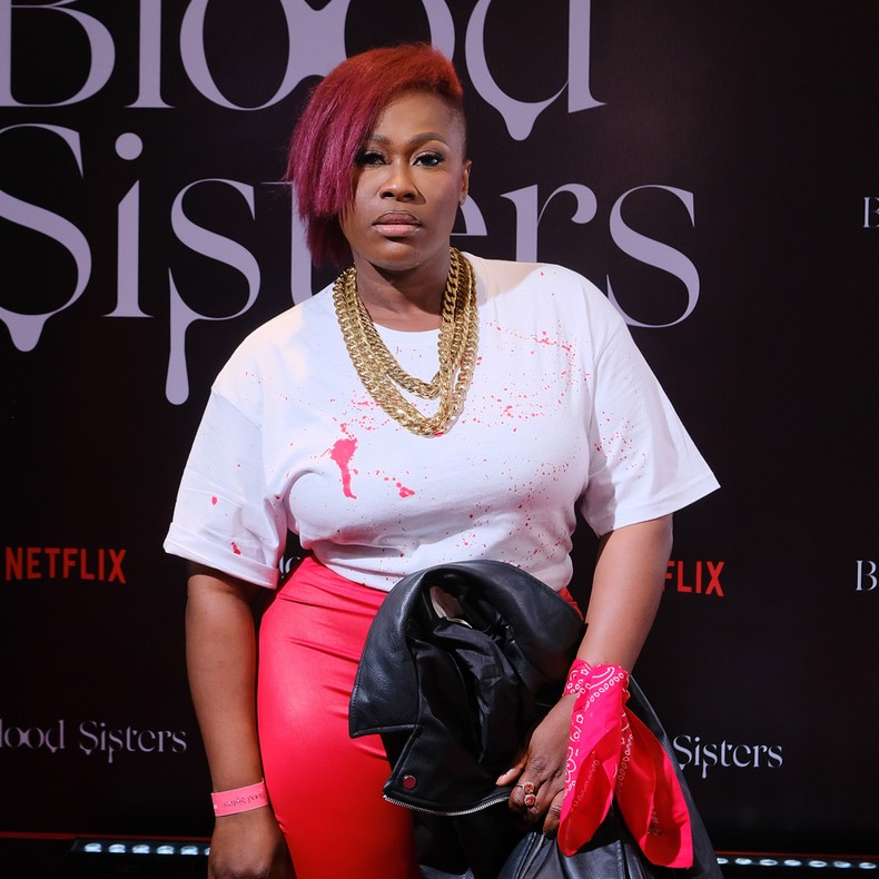 Uche Jumbo for blood sisters premiere 