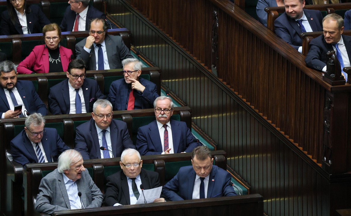 Donald Tusk, Ryszard Terlecki, Jarosław Kaczyński, Mariusz Błaszczak