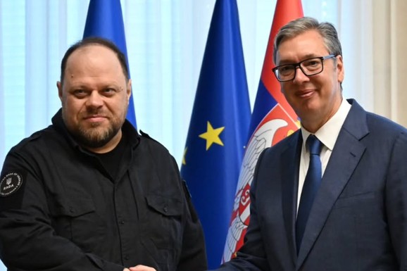 Vučić se sastao sa predsednikom Vrhovne rade Ukrajine Ruslanom Stefančukom