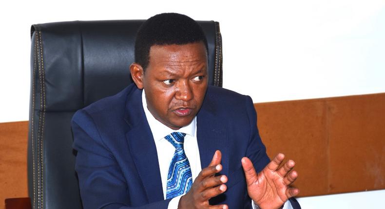 Foreign Affairs CS Alfred Mutua in his office