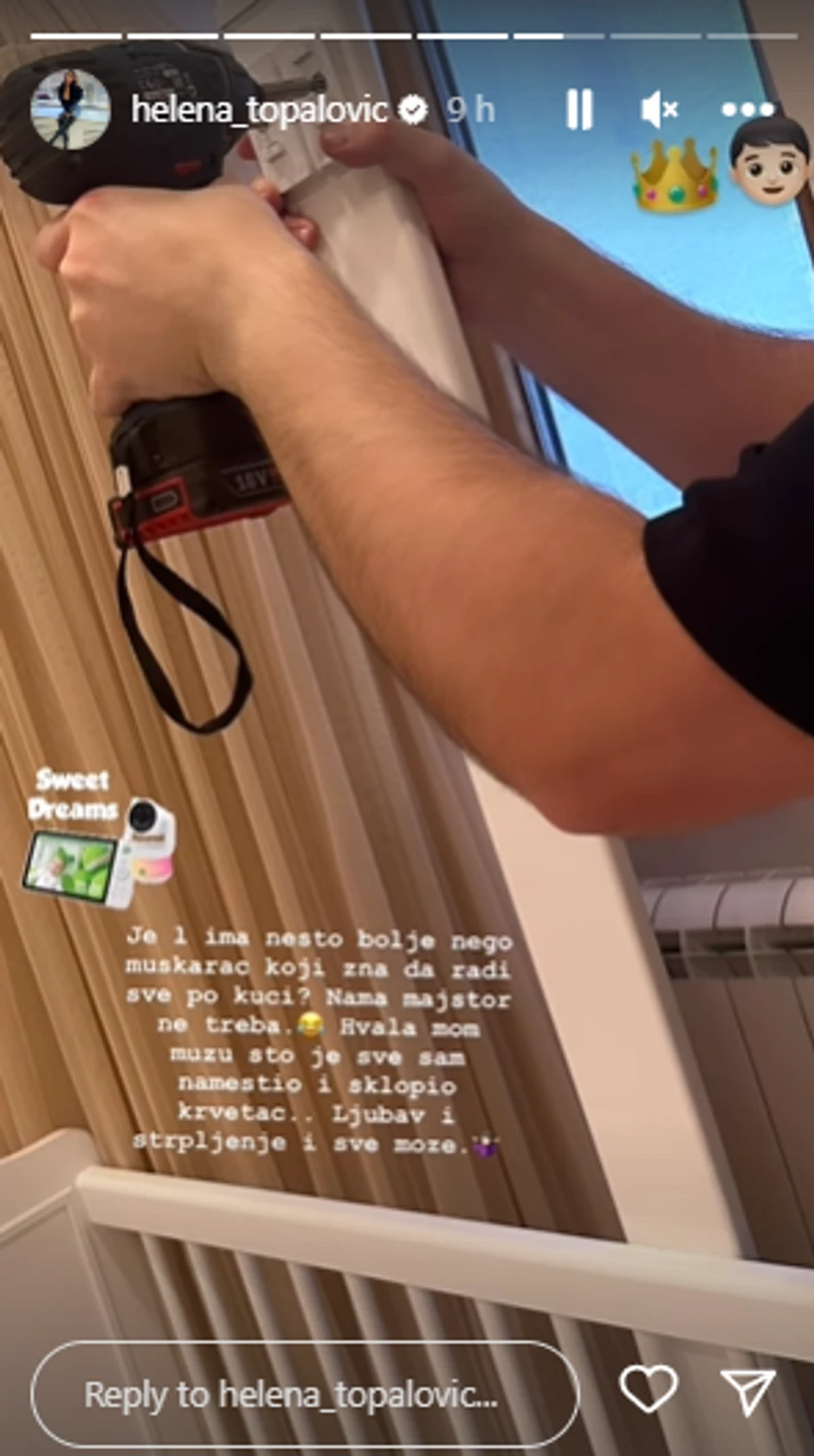 Helena nahvalila muža