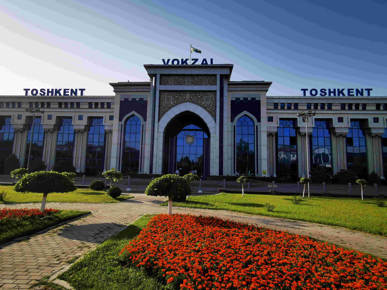 Budynek dworca kolejowego w Taszkencie