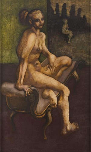 Jan Lebenstein / Naga na szezlongu