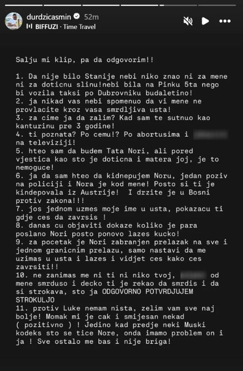 Asmin Durdžić, objava