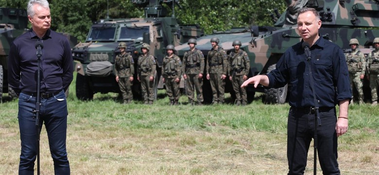 Prezydenci Polski i Litwy na przesmyku suwalskim. "Jest bezpiecznie"