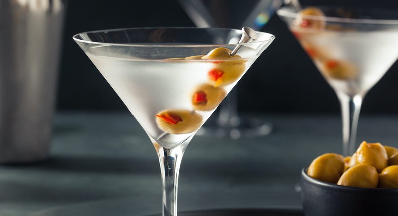 A dry martini.