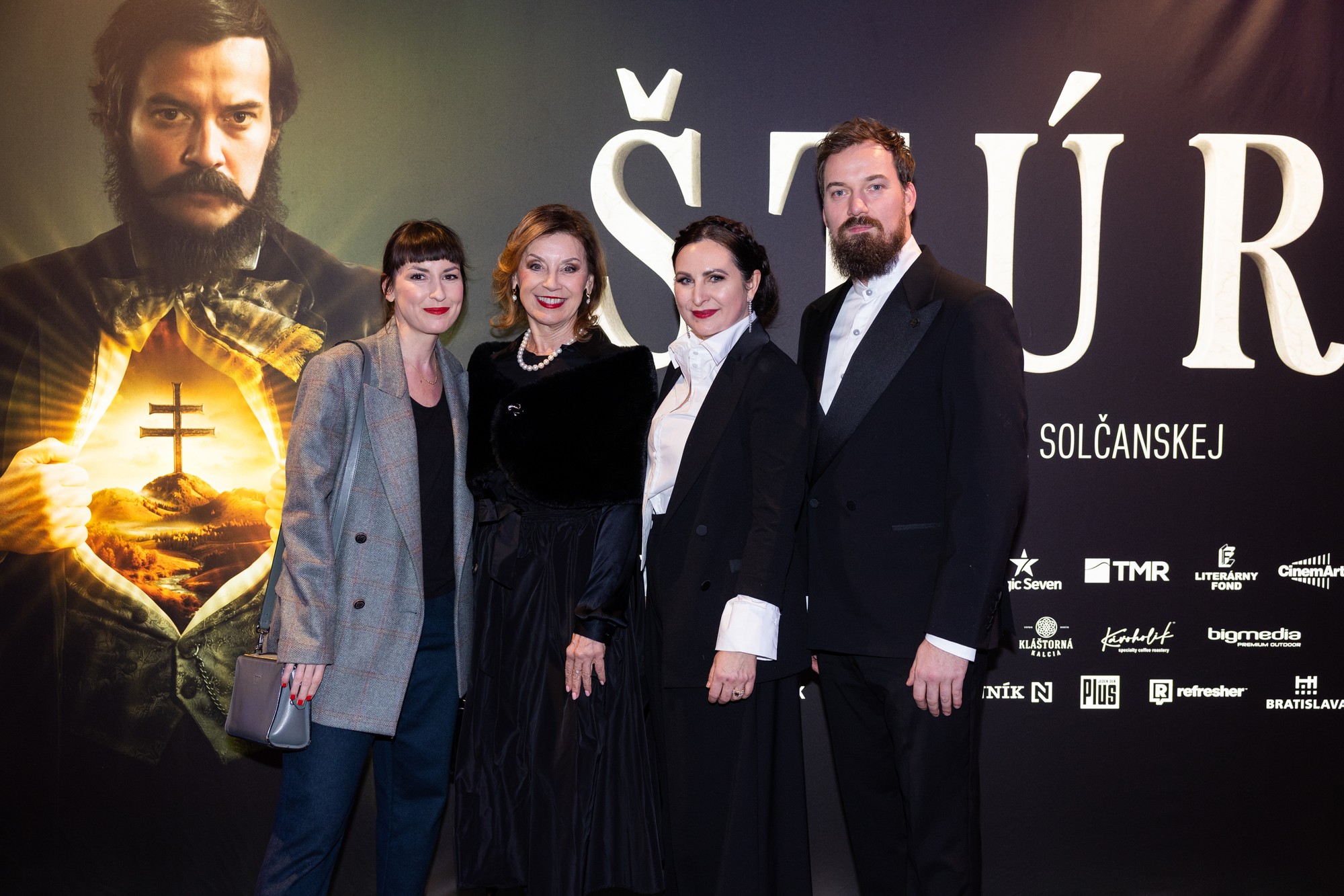 Premiéra filmu Štúr - Tamara a Alena Heribanové.