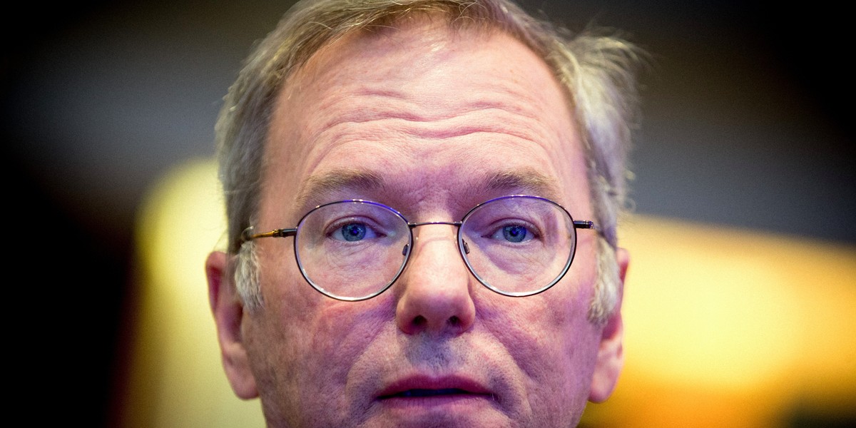 Eric Schmidt, the chairman of Google's parent company, Alphabet.