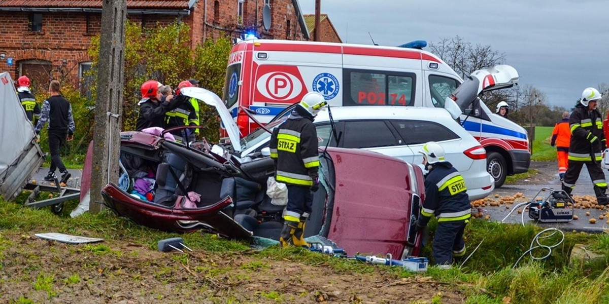 Parzew: tragiczny wypadek. Nie żyje 4-miesięczne niemowlę