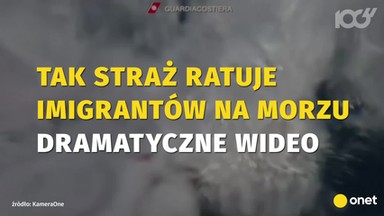 Tak straż ratuje imigrantów na morzu. Dramatyczne wideo