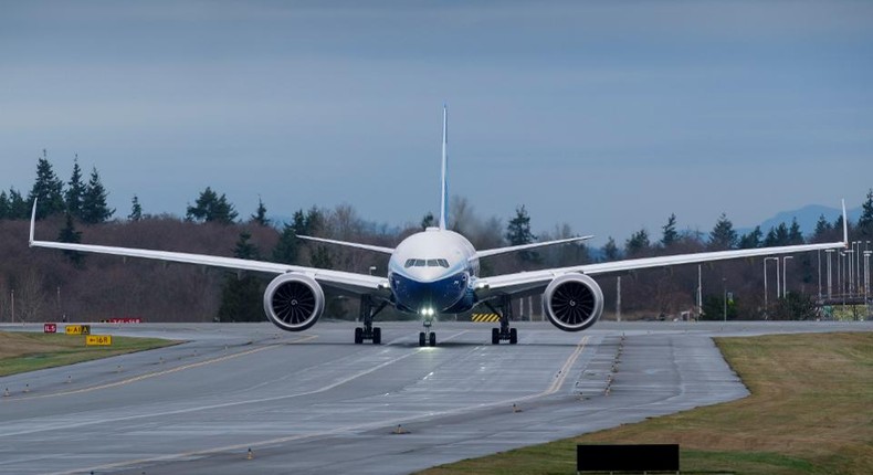 Boeing 777X. (Forbes)