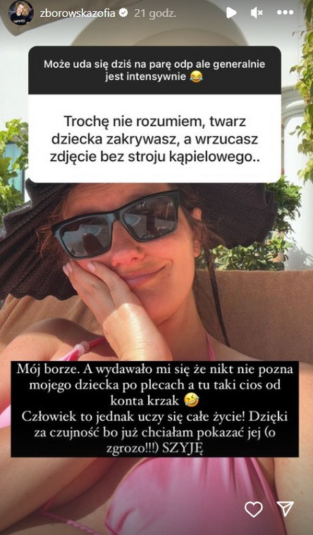 Zofia Zborowska na wakacjach