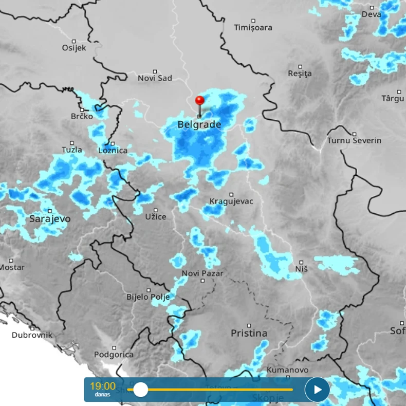 kretanje nevremena u 19h