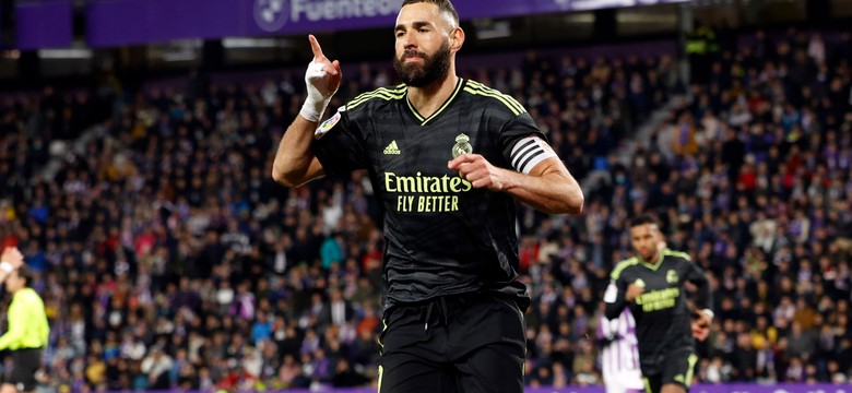 Benzema wrócił w wielkim stylu. Real Madryt nie miał łatwo w Valladolid [WIDEO]