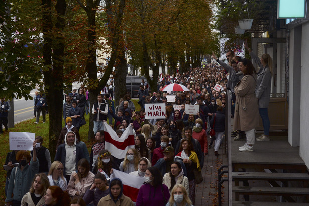 Dziesiątki osób zatrzymanych na mińskim Prospekcie Maszerowa