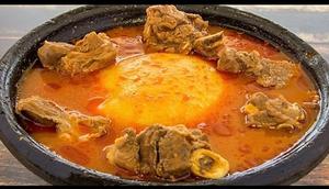 Fufu with light soup