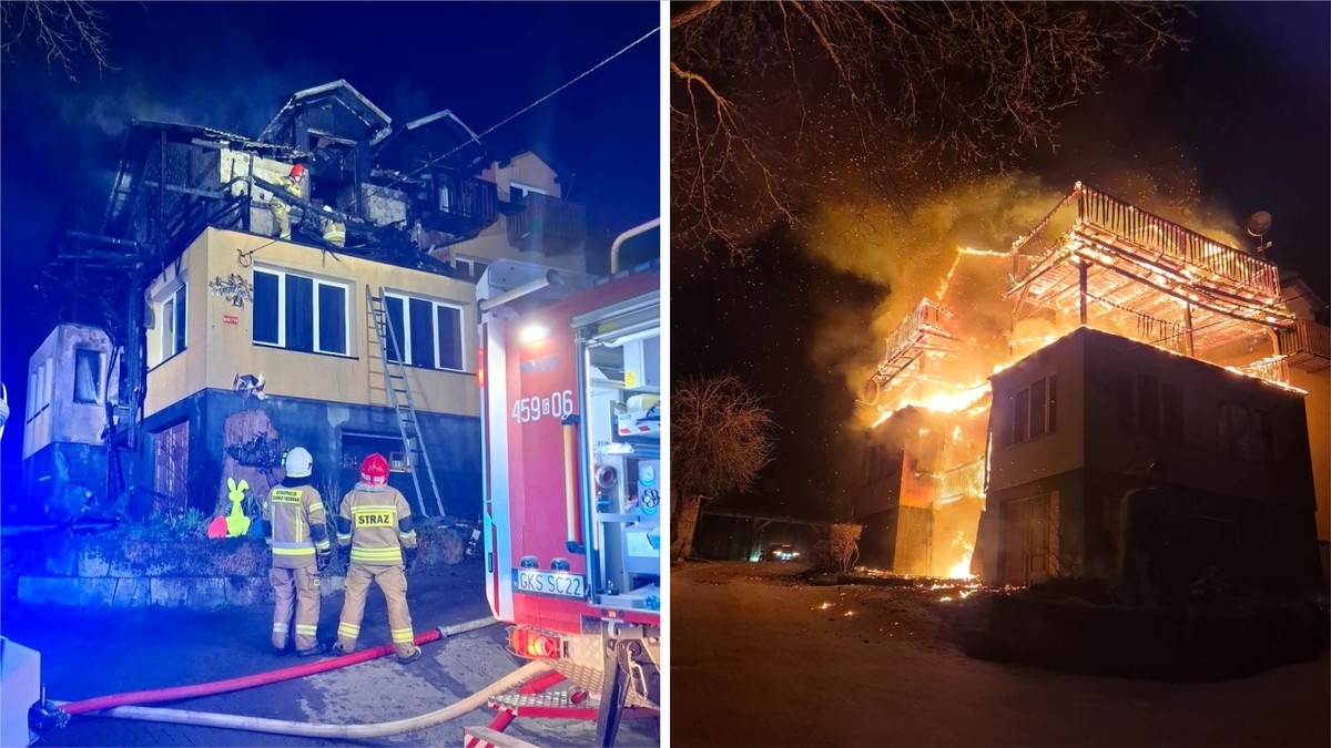 Straszliwy pożar na Pomorzu. Blok doszczętnie spłonął. Rodzina straciła wszystko