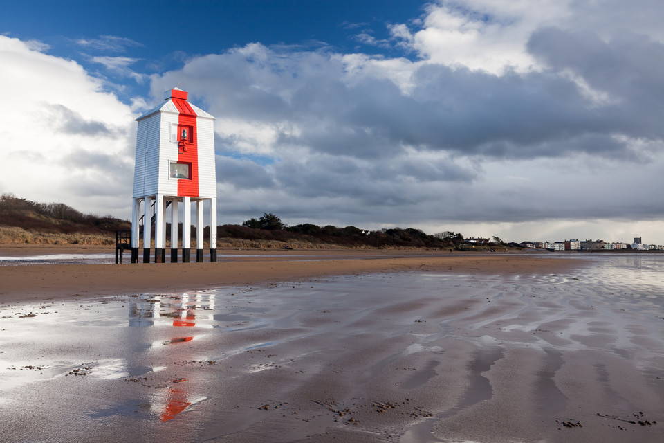 Mała latarnia w Burnham-on-Sea, Wielka Brytania