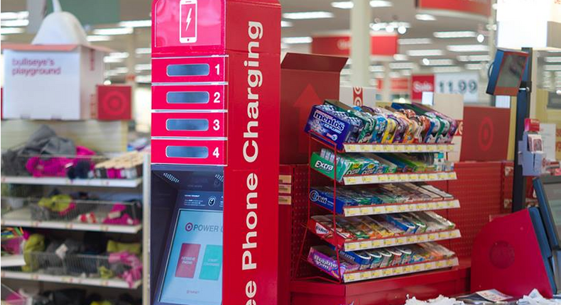 ChargeItSpot is coming to stores like Target, Gap, and Under Armour.