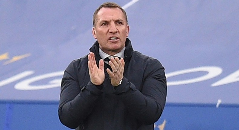 Leicester manager Brendan Rodgers is preparing his side to face Chelsea in the FA Cup final Creator: Oli SCARFF