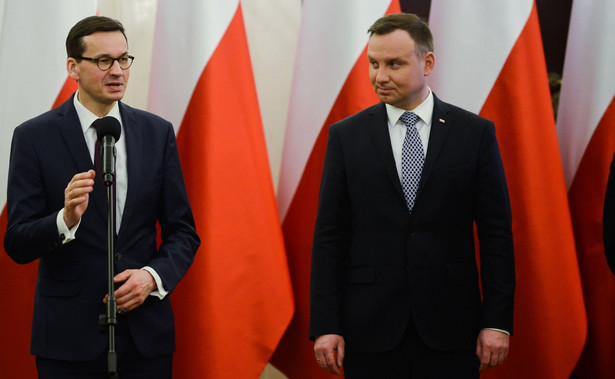 prezydent Andrzej Duda i premier Mateusz Morawiecki