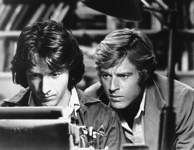 Dustin Hoffman i Robert Redford w filmie 'Wszyscy ludzie prezydenta' (1975)