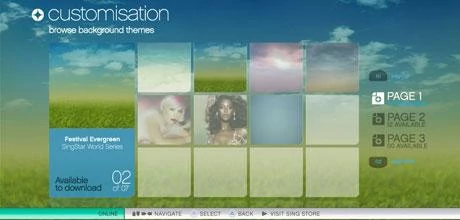 Screen z "SingStar"