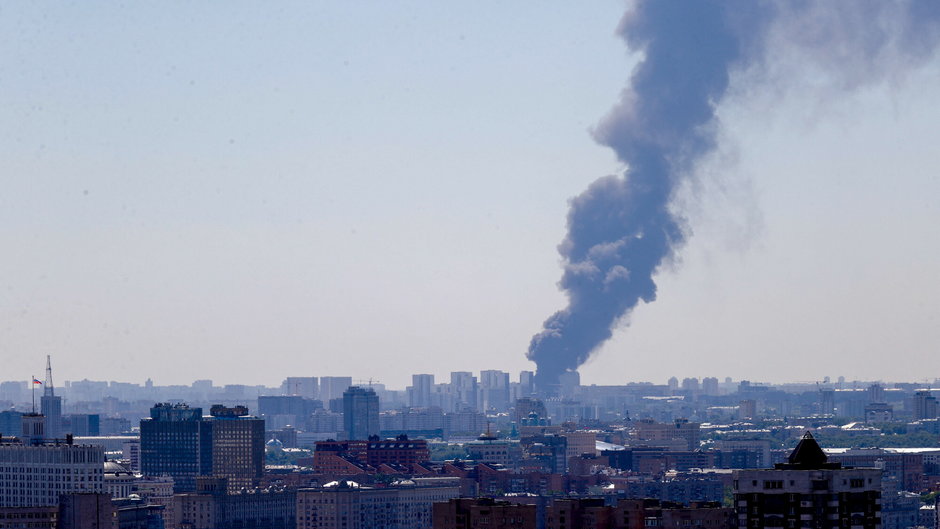 Pożar w Moskwie, czerwiec 2022 r.