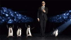 Pitbull świętuje z pingwinami z Madagaskaru