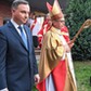 Andrzej Duda i biskup włocławski Wiesław Mering 