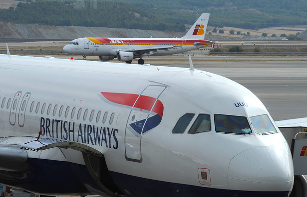 Samoloty linii Iberia i British Airways