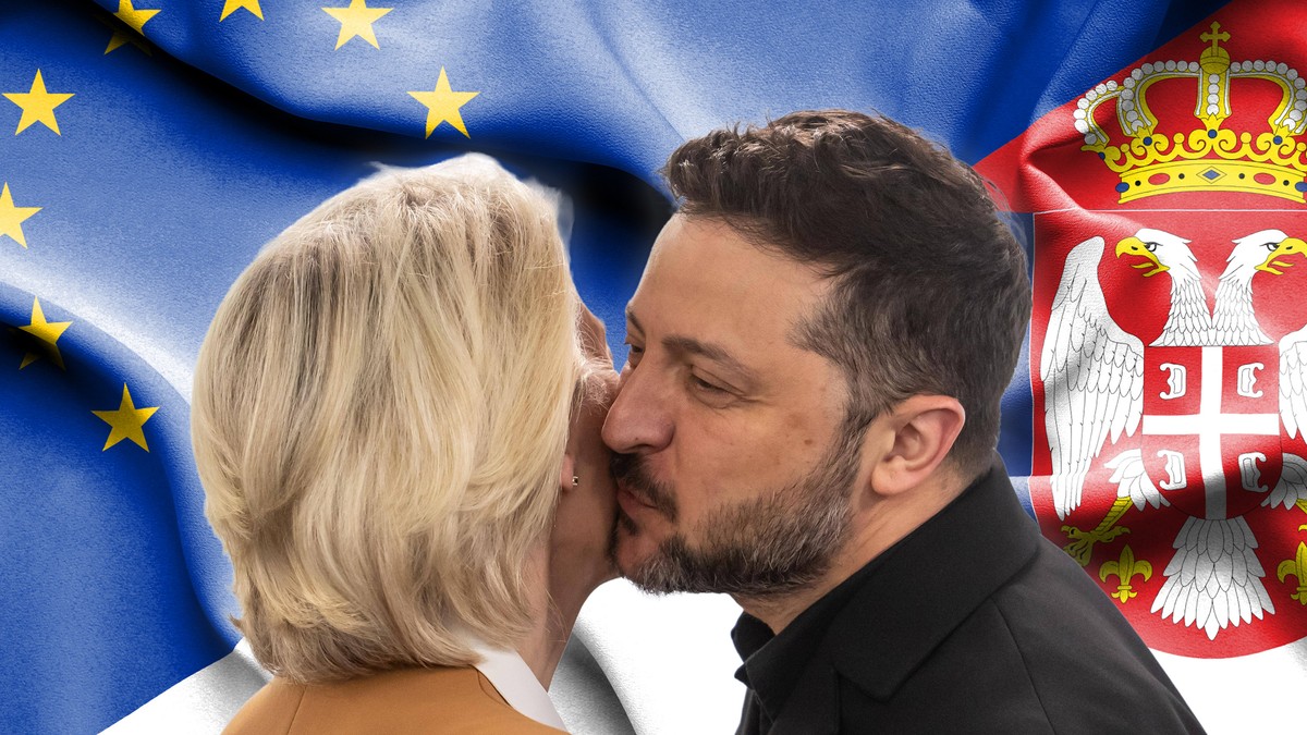 Volodimir Zelenski i Ursula fon der Lajen