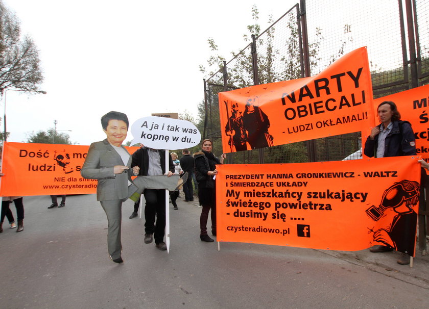 Protest mieszkańców Bielan 