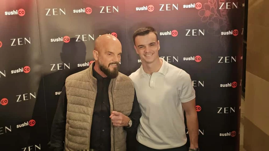 Boban Rajović sa sinom