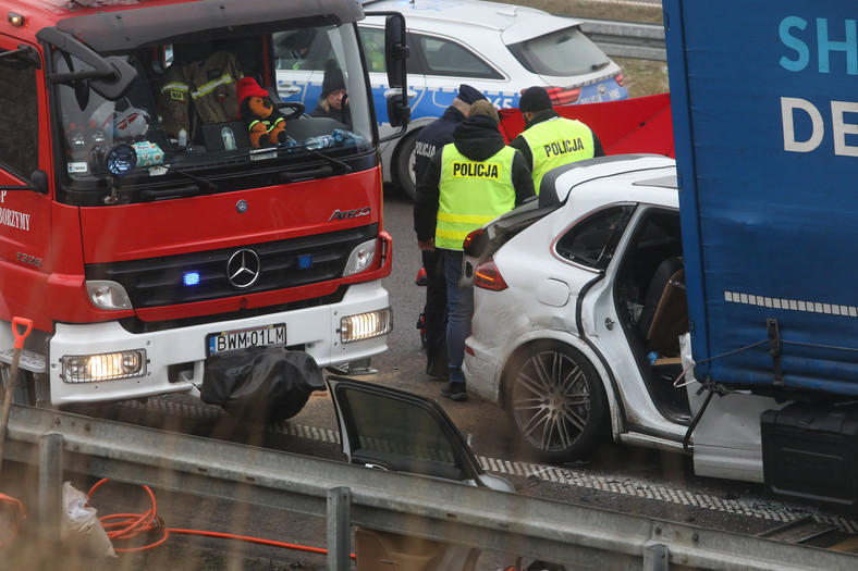 Tragiczny wypadek Porsche na trasie S8
