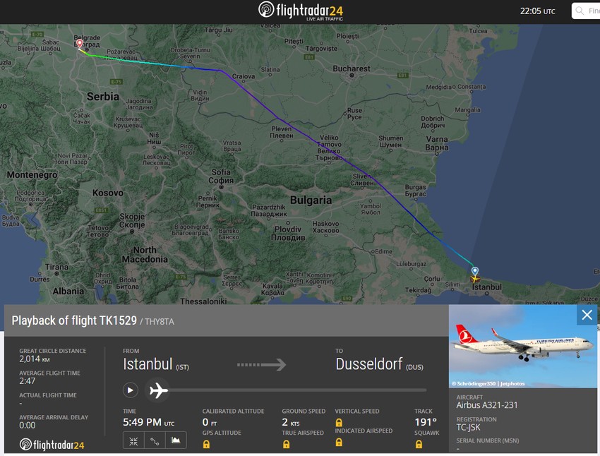 Preusmeravanje aviona za Beograd