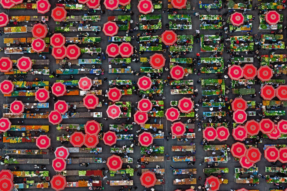 Pijaca Dolac u neposrednoj blizini Trga bana Jelačića